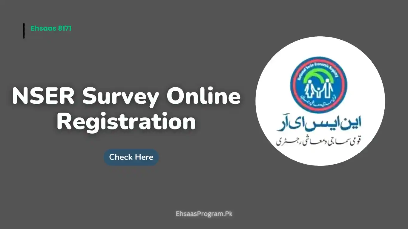 NSER Survey Online Registration 2023 Check CNIC 8171