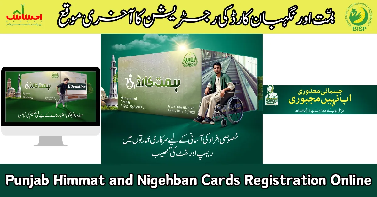 Punjab Himmat and Nigehban Cards Registration Online 2024